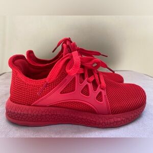 Kids Red Athletic Sneakers Size EU 34 (US 2)